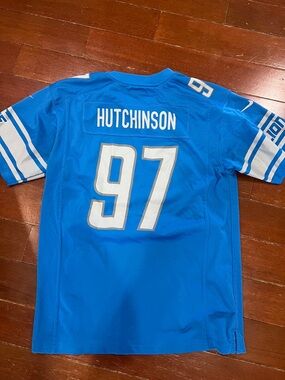 NFL Blue and White #97 Football Jersey